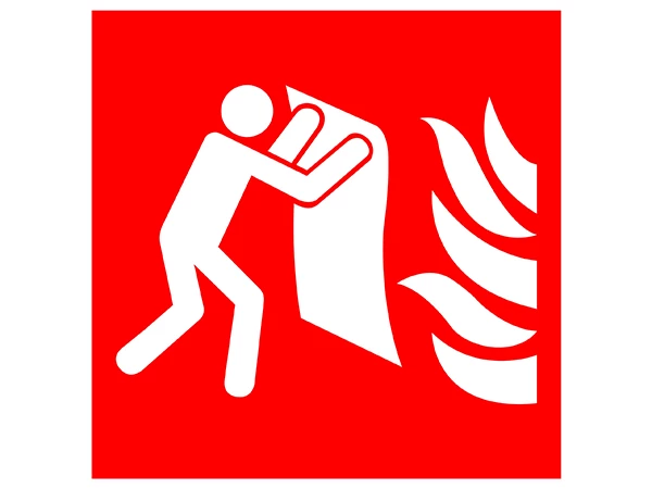 Fire blanket testing